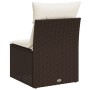 Garden sofa without armrests with brown PE rattan cushions by , Outdoor sofas - Ref: Foro24-366199, Price: 56,06 €, Discount: %