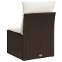 Garden sofa without armrests with brown PE rattan cushions by , Outdoor sofas - Ref: Foro24-366199, Price: 65,44 €, Discount: %