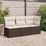 Garden corner sofa with brown synthetic rattan cushions by , Outdoor sofas - Ref: Foro24-366200, Price: 90,97 €, Discount: %