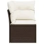 Garden corner sofa with brown synthetic rattan cushions by , Outdoor sofas - Ref: Foro24-366200, Price: 90,97 €, Discount: %