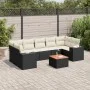 8-piece garden sofa set and black synthetic rattan cushions by , Garden sets - Ref: Foro24-3257687, Price: 500,98 €, Discount: %