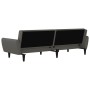 Dunkelgraues 2-Sitzer-Schlafsofa aus Samt von , Sofas - Ref: Foro24-375859, Preis: 274,32 €, Rabatt: %