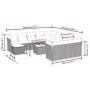 Gartensofa- und Kissenset 13-teilig aus schwarzem synthetischem Rattan von , Gartensets - Ref: Foro24-3250475, Preis: 786,91 ...