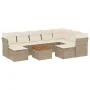 Garden sofa set with beige cushions 10 pieces synthetic rattan by , Garden sets - Ref: Foro24-3223965, Price: 622,12 €, Disco...