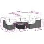 Garden sofa set with beige cushions 10 pieces synthetic rattan by , Garden sets - Ref: Foro24-3223965, Price: 622,12 €, Disco...