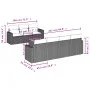 8-teiliges Gartensofa-Set und schwarze synthetische Rattankissen von , Gartensets - Ref: Foro24-3224026, Preis: 471,68 €, Rab...