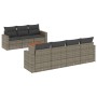 8-teiliges Gartensofa-Set und graue synthetische Rattankissen von , Gartensets - Ref: Foro24-3224030, Preis: 475,25 €, Rabatt: %