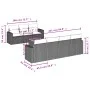 8-piece garden sofa set and gray synthetic rattan cushions by , Garden sets - Ref: Foro24-3224030, Price: 475,61 €, Discount: %