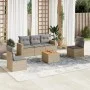 Garden sofa set with cushions 6 pieces beige synthetic rattan by , Garden sets - Ref: Foro24-3224064, Price: 343,81 €, Discou...