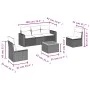 Garden sofa set with cushions 6 pieces beige synthetic rattan by , Garden sets - Ref: Foro24-3224064, Price: 343,81 €, Discou...