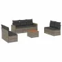 8-piece garden sofa set and gray synthetic rattan cushions by , Garden sets - Ref: Foro24-3224079, Price: 444,60 €, Discount: %