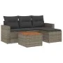 Garden sofa set with cushions 5 pieces gray synthetic rattan by , Garden sets - Ref: Foro24-3224093, Price: 275,77 €, Discoun...