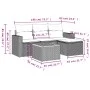 Garden sofa set with cushions 5 pieces gray synthetic rattan by , Garden sets - Ref: Foro24-3224093, Price: 275,77 €, Discoun...