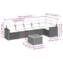 7-piece garden sofa set with gray PE rattan cushions by , Garden sets - Ref: Foro24-3224135, Price: 411,63 €, Discount: %