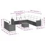 Gartensofa-Set mit beigen Kissen, 10-teilig, synthetisches Rattan von , Gartensets - Ref: Foro24-3224189, Preis: 720,16 €, Ra...