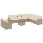 11-teiliges Gartensofa-Set mit beigen synthetischen Rattankissen von , Gartensets - Ref: Foro24-3224196, Preis: 710,90 €, Rab...