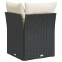 Garden corner sofa with black synthetic rattan cushions by , Outdoor sofas - Ref: Foro24-365997, Price: 81,66 €, Discount: %