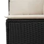 Garden corner sofa with black synthetic rattan cushions by , Outdoor sofas - Ref: Foro24-365997, Price: 81,66 €, Discount: %