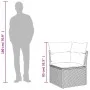 Garten-Ecksofa mit schwarzen synthetischen Rattankissen von , Outdoor-Sofas - Ref: Foro24-365997, Preis: 81,66 €, Rabatt: %