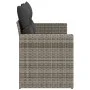 Gartensofa mit Kissen, 2-Sitzer, graues synthetisches Rattan von , Outdoor-Sofas - Ref: Foro24-366140, Preis: 162,38 €, Rabat...