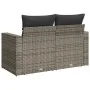 Sofá de jardín con cojines 2 plazas ratán sintético gris de , Sofás de exterior - Ref: Foro24-366140, Precio: 162,38 €, Descu...
