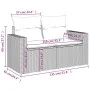 Gartensofa mit Kissen, 2-Sitzer, graues synthetisches Rattan von , Outdoor-Sofas - Ref: Foro24-366140, Preis: 162,38 €, Rabat...