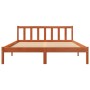 Estructura de cama madera maciza pino marrón cera 160x200 cm de , Camas y somieres - Ref: Foro24-844811, Precio: 99,53 €, Des...