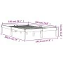 Estructura de cama madera maciza pino marrón cera 140x190 cm de , Camas y somieres - Ref: Foro24-844845, Precio: 81,05 €, Des...