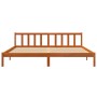 Bettgestell aus massivem, wachsbraunem Kiefernholz, 120 x 200 cm von , Betten und Lattenroste - Ref: Foro24-844813, Preis: 96...