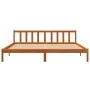 Estructura de cama madera maciza pino marrón cera 120x200 cm de , Camas y somieres - Ref: Foro24-844813, Precio: 95,65 €, Des...