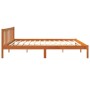 Bettgestell aus massivem, wachsbraunem Kiefernholz, 120 x 200 cm von , Betten und Lattenroste - Ref: Foro24-844813, Preis: 96...