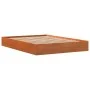 Bettgestell aus massivem, wachsbraunem Kiefernholz, 140 x 190 cm von , Betten und Lattenroste - Ref: Foro24-844826, Preis: 10...