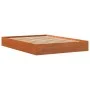 Estructura de cama madera maciza pino marrón cera 120x190 cm de , Camas y somieres - Ref: Foro24-844824, Precio: 74,43 €, Des...