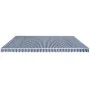 Folding manual operation awning, 600 cm blue and white. by vidaXL, Awnings - Ref: Foro24-276352, Price: 522,80 €, Discount: %