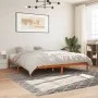 Bettrahmen aus massivem, wachsbraunem Kiefernholz, 180 x 200 cm von , Betten und Lattenroste - Ref: Foro24-844866, Preis: 103...