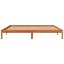 Bettrahmen aus massivem, wachsbraunem Kiefernholz, 180 x 200 cm von , Betten und Lattenroste - Ref: Foro24-844866, Preis: 103...