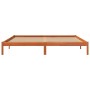 Estructura de cama madera maciza pino marrón cera 180x200 cm de , Camas y somieres - Ref: Foro24-844866, Precio: 99,14 €, Des...