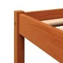 Bettrahmen aus massivem, wachsbraunem Kiefernholz, 180 x 200 cm von , Betten und Lattenroste - Ref: Foro24-844866, Preis: 103...