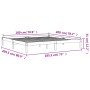Estructura de cama madera maciza pino marrón cera 180x200 cm de , Camas y somieres - Ref: Foro24-844866, Precio: 99,14 €, Des...