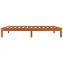 Bettgestell aus massivem, wachsbraunem Kiefernholz, 100 x 200 cm von , Betten und Lattenroste - Ref: Foro24-844851, Preis: 63...