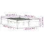 Bettgestell aus massivem, wachsbraunem Kiefernholz, 120 x 190 cm von , Betten und Lattenroste - Ref: Foro24-844839, Preis: 76...