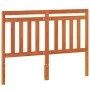 Wax brown solid pine wood bed headboard 135 cm by , Headboards and footboards - Ref: Foro24-844180, Price: 41,67 €, Discount: %