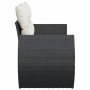 2-seater garden sofa with black synthetic rattan cushions by , Outdoor sofas - Ref: Foro24-366018, Price: 169,34 €, Discount: %