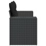 2-seater garden sofa with black synthetic rattan cushions by , Outdoor sofas - Ref: Foro24-365974, Price: 197,11 €, Discount: %