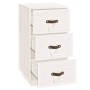 Solid white pine wood bedside table 40x40x75 cm by vidaXL, Nightstands - Ref: Foro24-818337, Price: 79,32 €, Discount: %