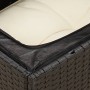 Sofá de jardín 2 plazas con cojines ratán sintético negro de , Sofás de exterior - Ref: Foro24-366013, Precio: 150,16 €