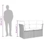 2-seater garden sofa with black synthetic rattan cushions by , Outdoor sofas - Ref: Foro24-366013, Price: 150,15 €, Discount: %