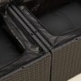 2-seater garden sofa with black synthetic rattan cushions by , Outdoor sofas - Ref: Foro24-365995, Price: 149,31 €, Discount: %