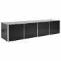 Anthracite gray galvanized steel flower bed 320x80x77 cm by vidaXL, Pots and planters - Ref: Foro24-45728, Price: 110,44 €, D...