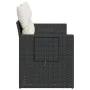 2-seater garden sofa with black synthetic rattan cushions by , Outdoor sofas - Ref: Foro24-366005, Price: 152,79 €, Discount: %